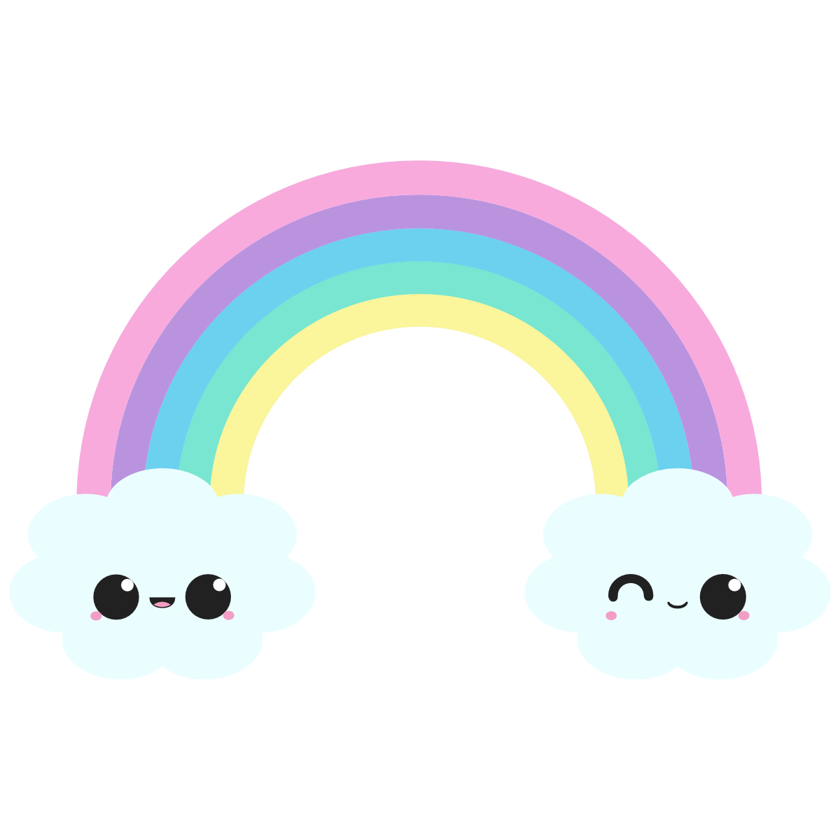 Kawaii rainbow