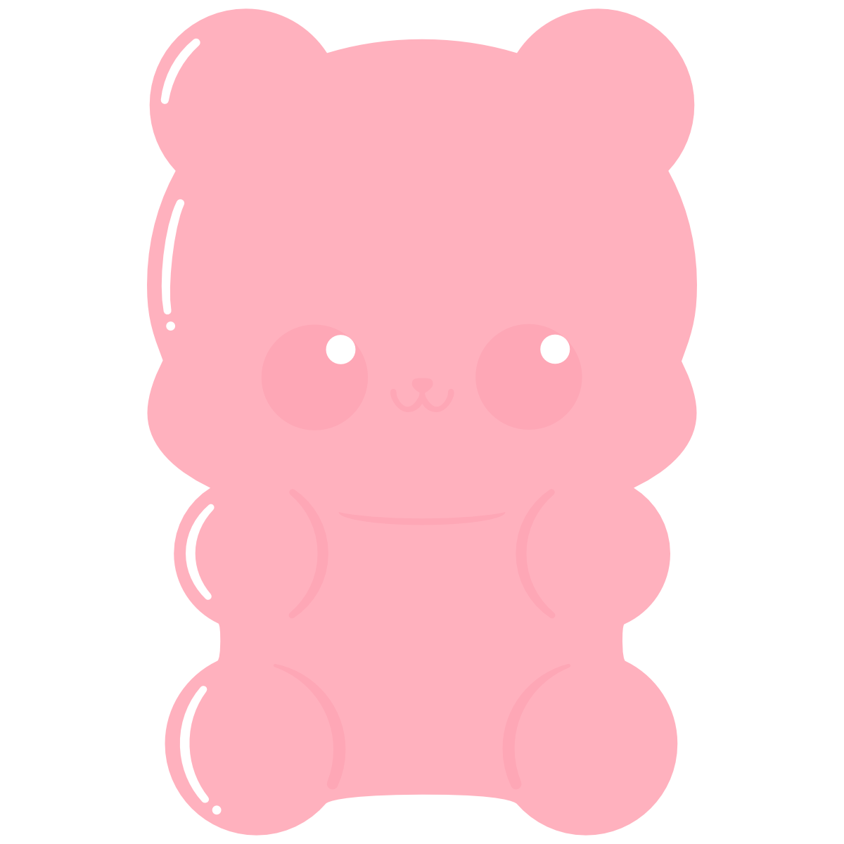 Red Kawaii Gummy Candy Bear