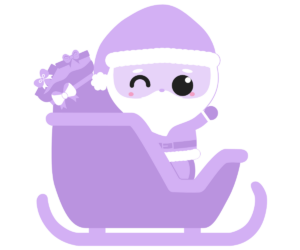 kawaii christmas santa icon