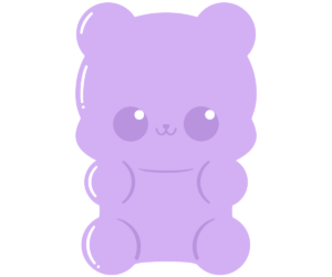 kawaii gummy candy icon
