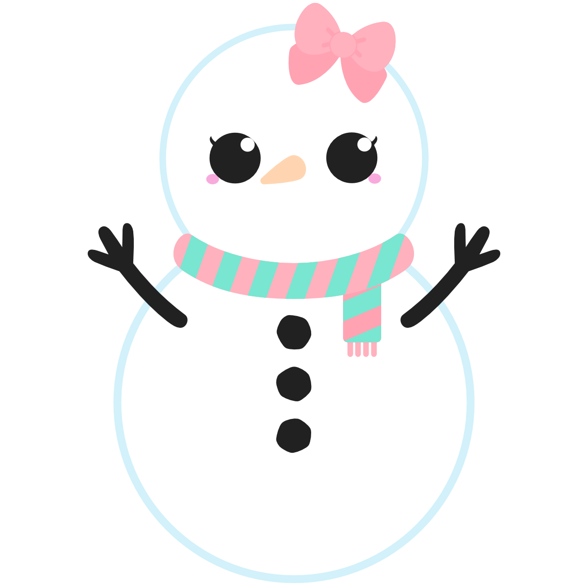 Kawaii Snowwoman