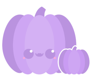 kawaii halloween pumpkins icon