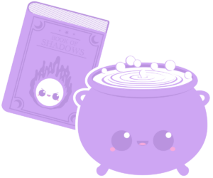 kawaii halloween spells magic icon