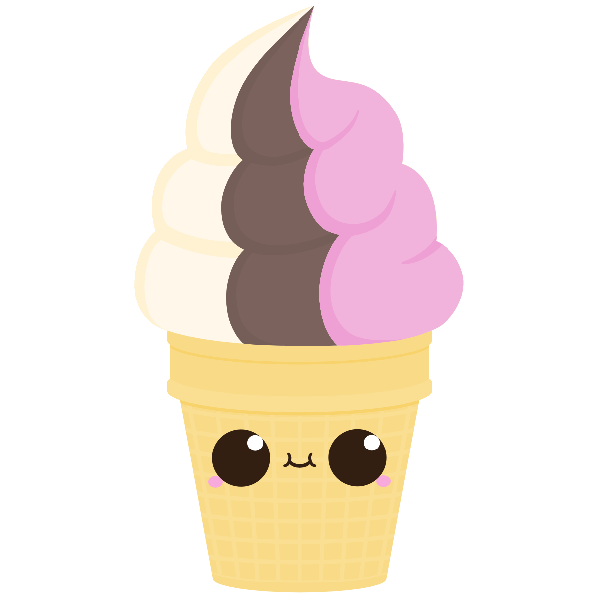 kawaii tripple flavour soft serve
