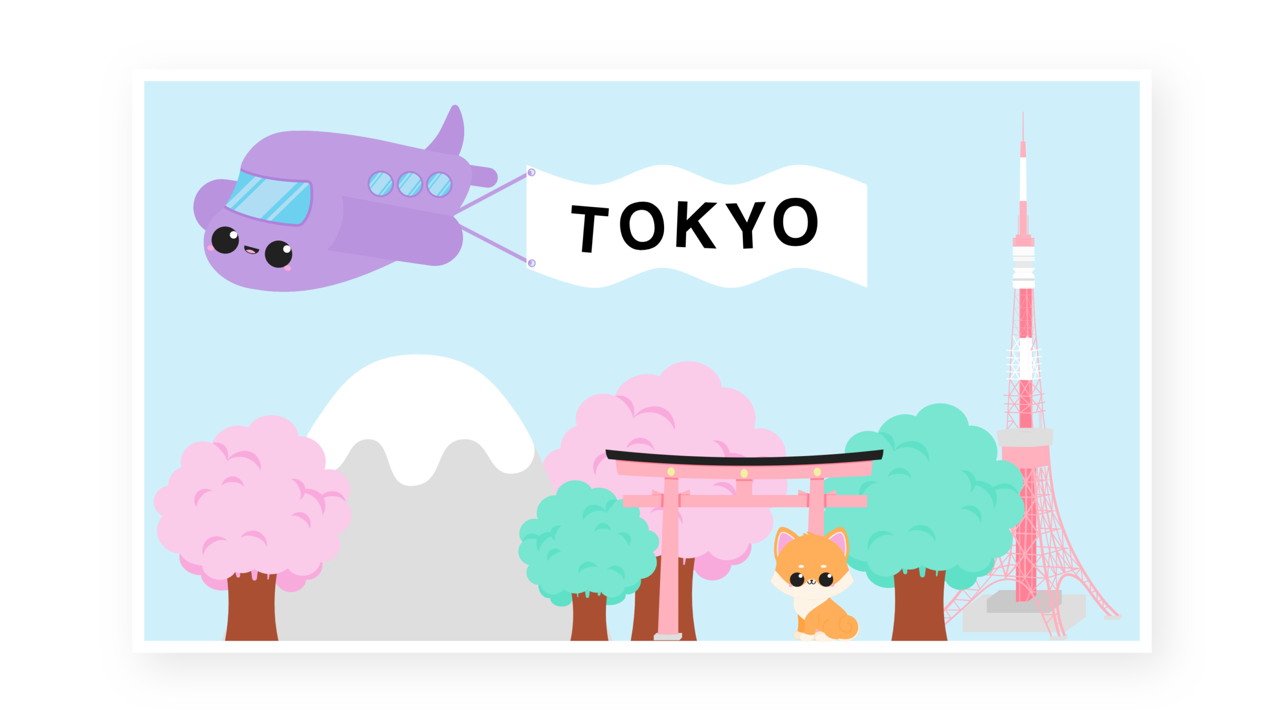 kawaii travel to tokyo blog banner
