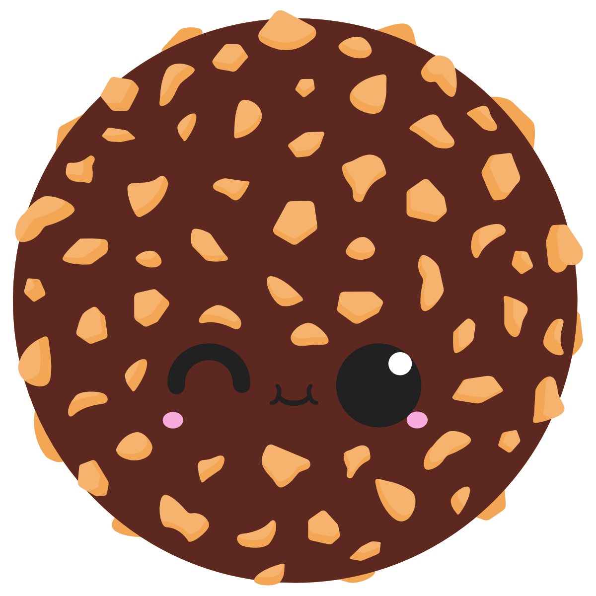 kawaii round hazelnut praline