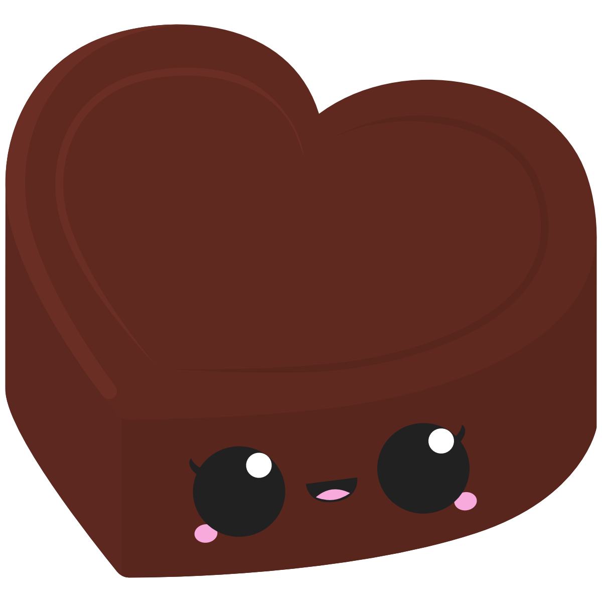 kawaii heart praline