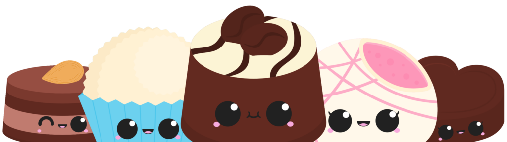 kawaii chocolate banner