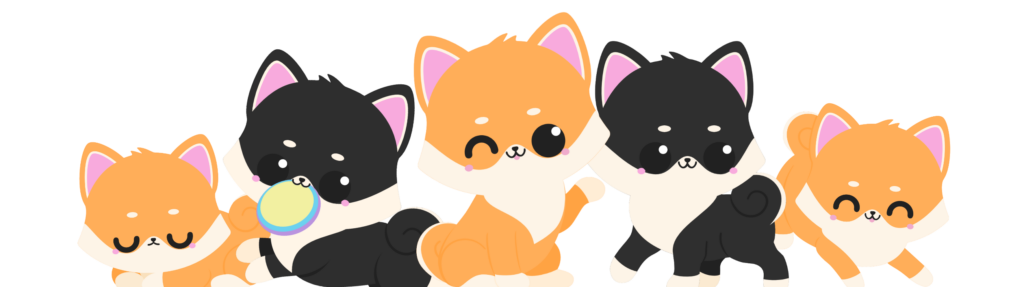 kawaii shiba inu designs banner